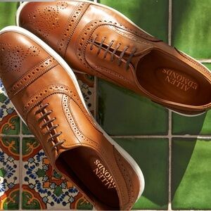 Allen Edmonds Strand Oxford Dress Sneaker in Tan Leather Oxfords